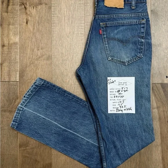1970s Levi’s USA 517: the OG bootcut and favorite of Carolyn Bessette-Kennedy - Picture 2 of 7
